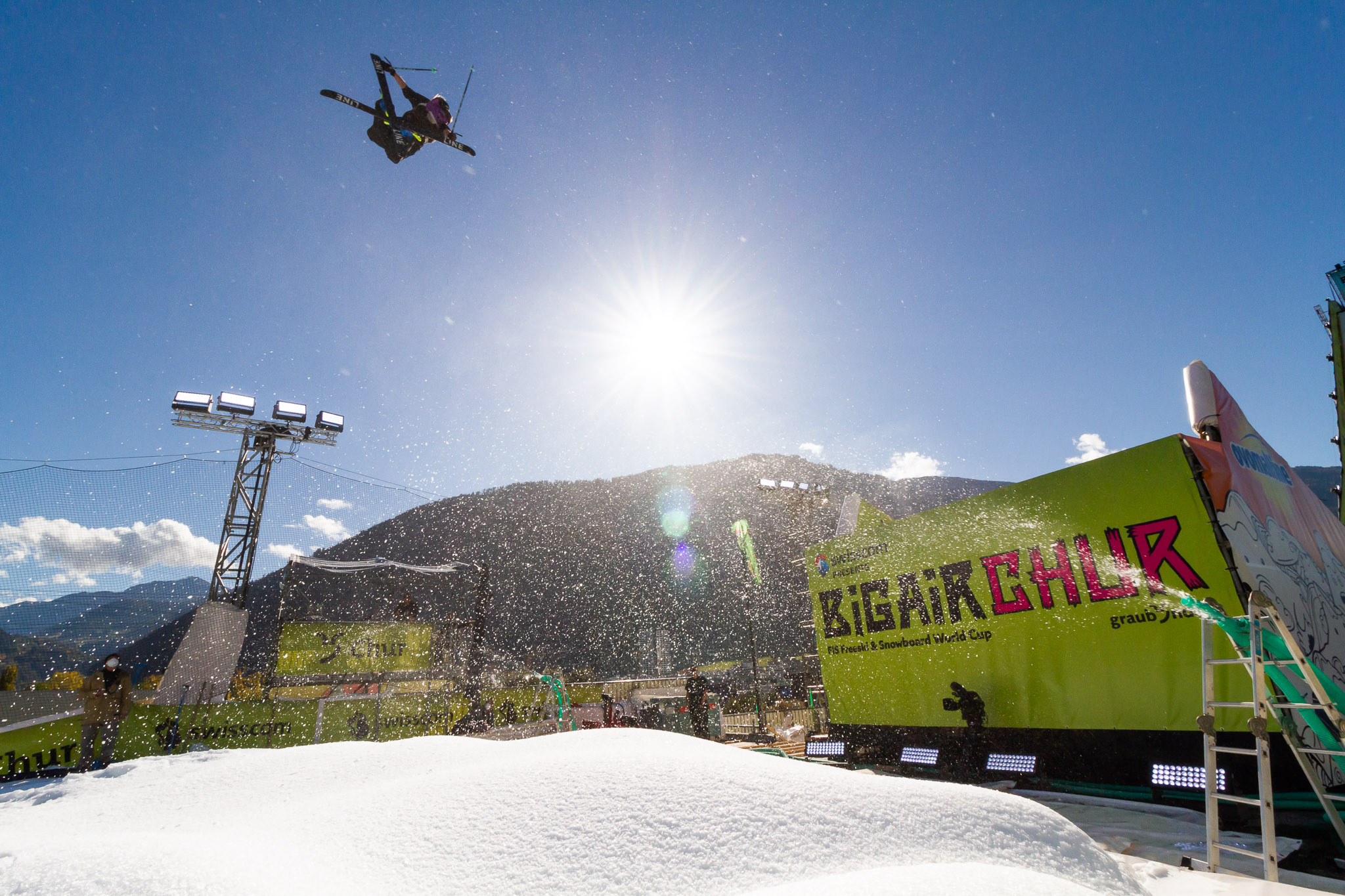 James Woods at Big Air Chur