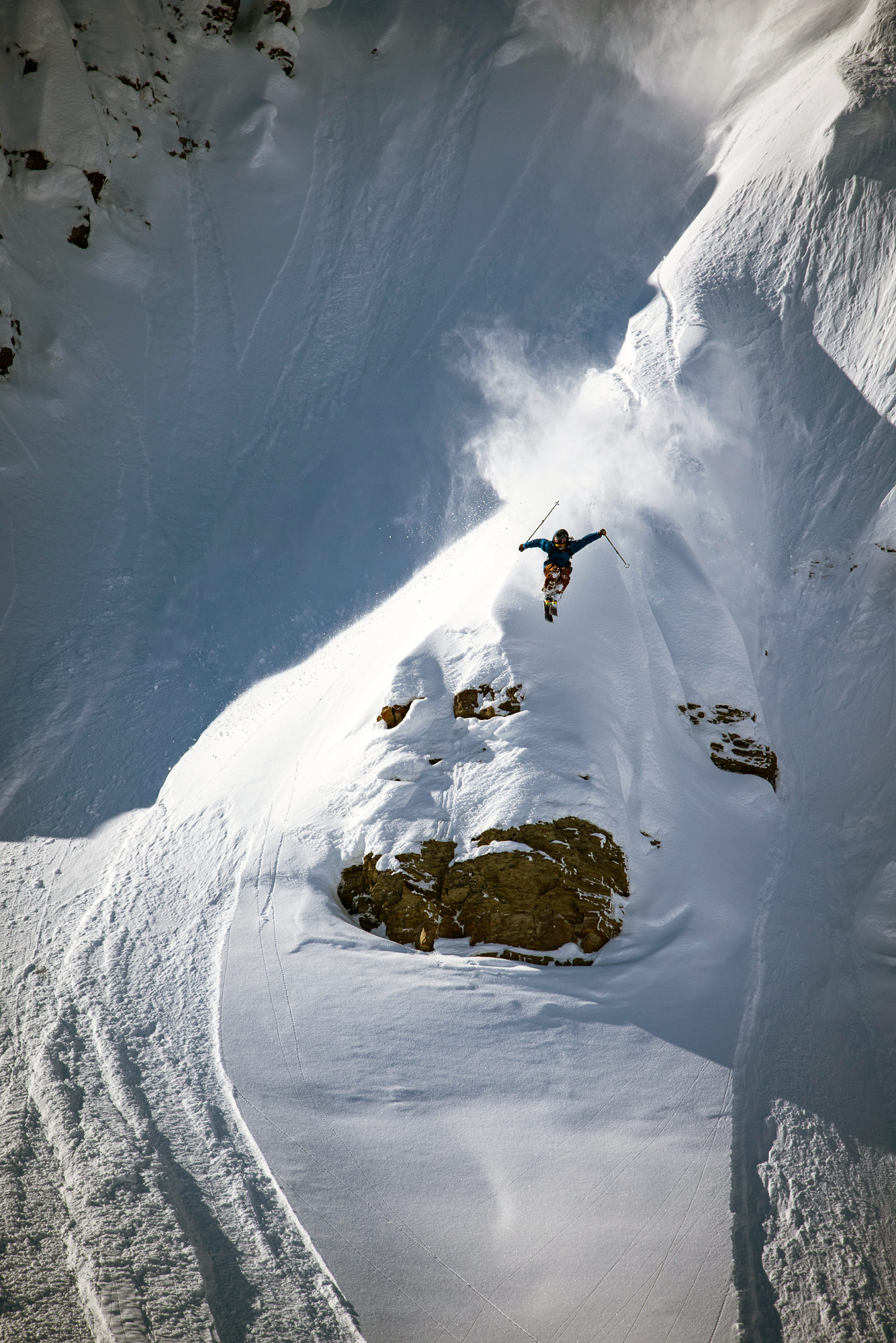 Duncan Adams skiing in the Wyoming backcountry for the Faction Skis team movie ROOTS.