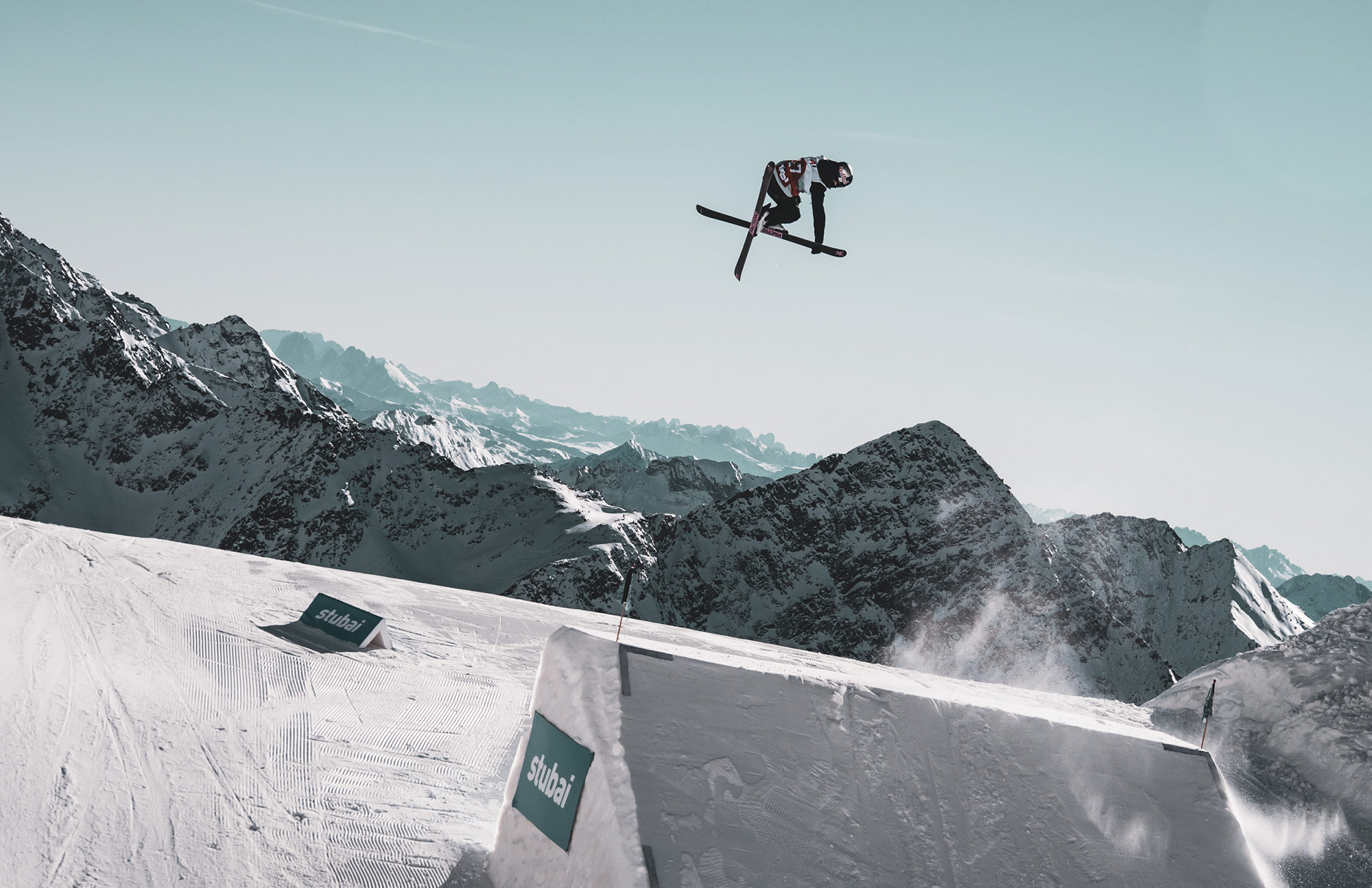 Kelly Sildaru at the 2021 Stubai World Cup Slopestyle