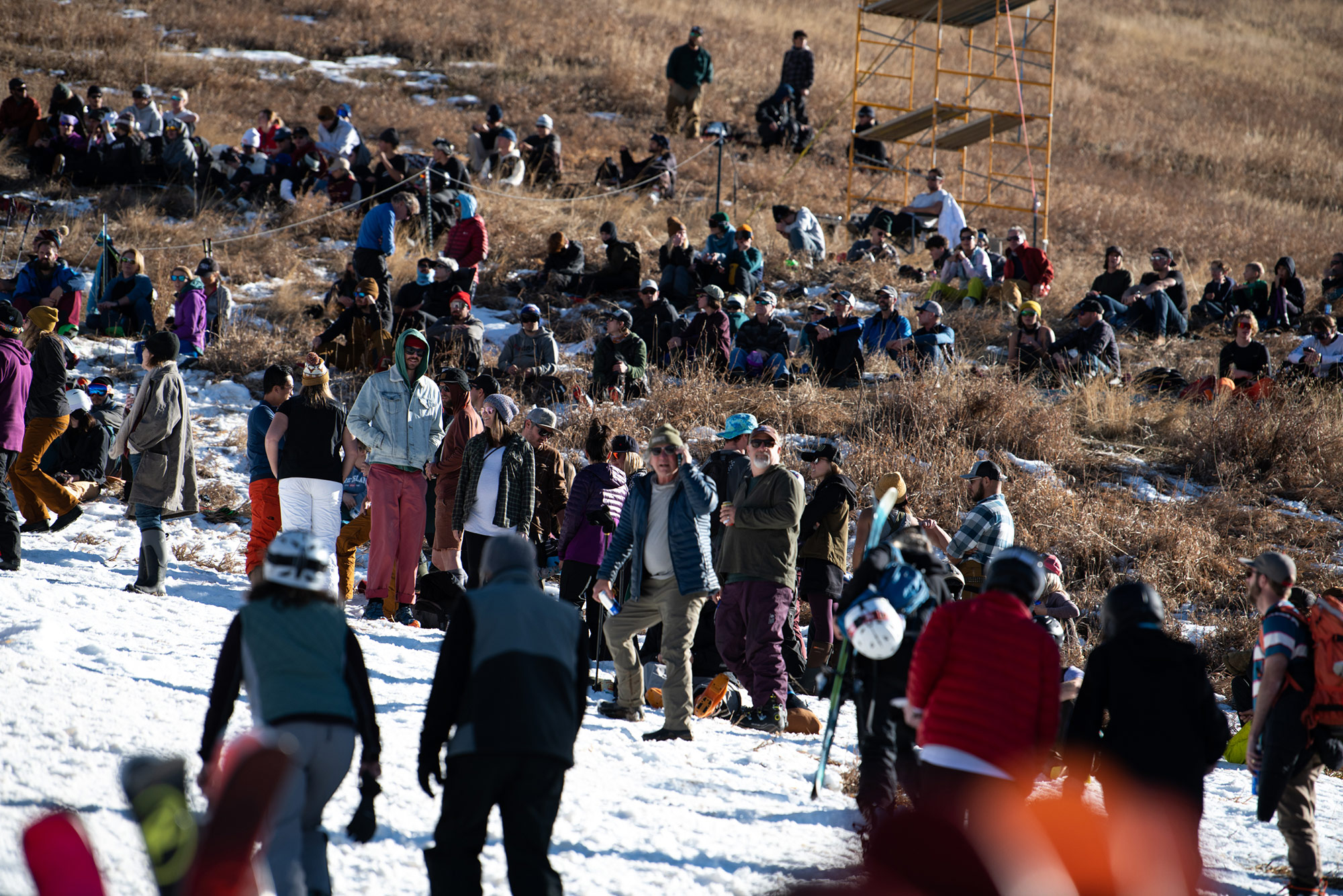 Spectactors at the 2021 Visa Big Air in Steamboat, Colorado.