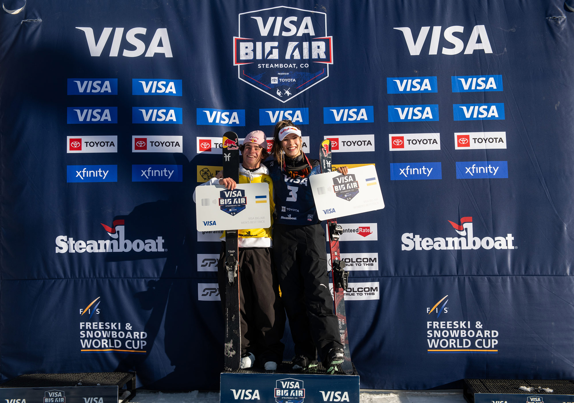 Matej Svancer and Eileen Gu took the win at the 2021 Visa Big Air in Steamboat, Colorado.