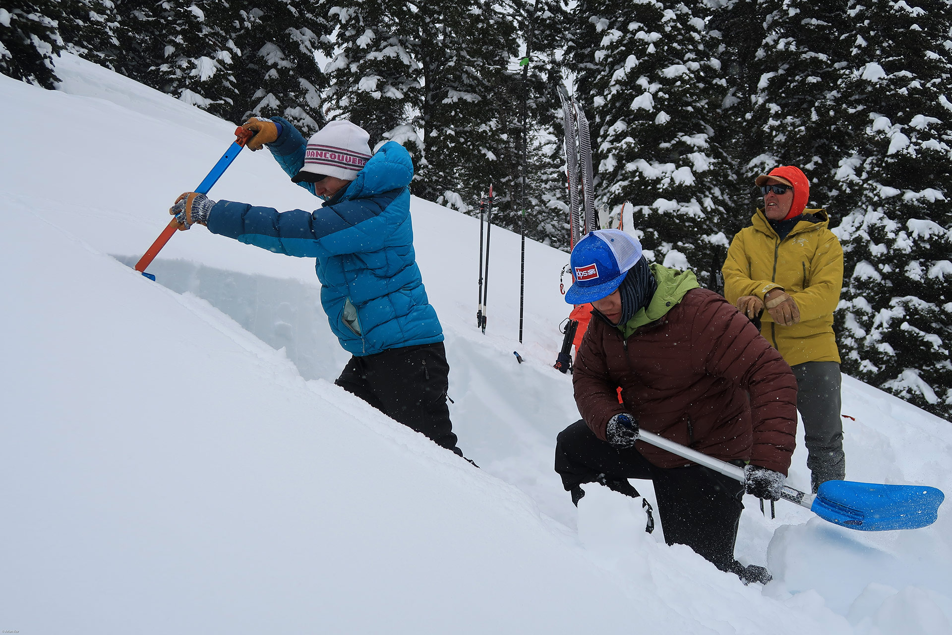 Avalanche training at the Arc'Teryx Academy