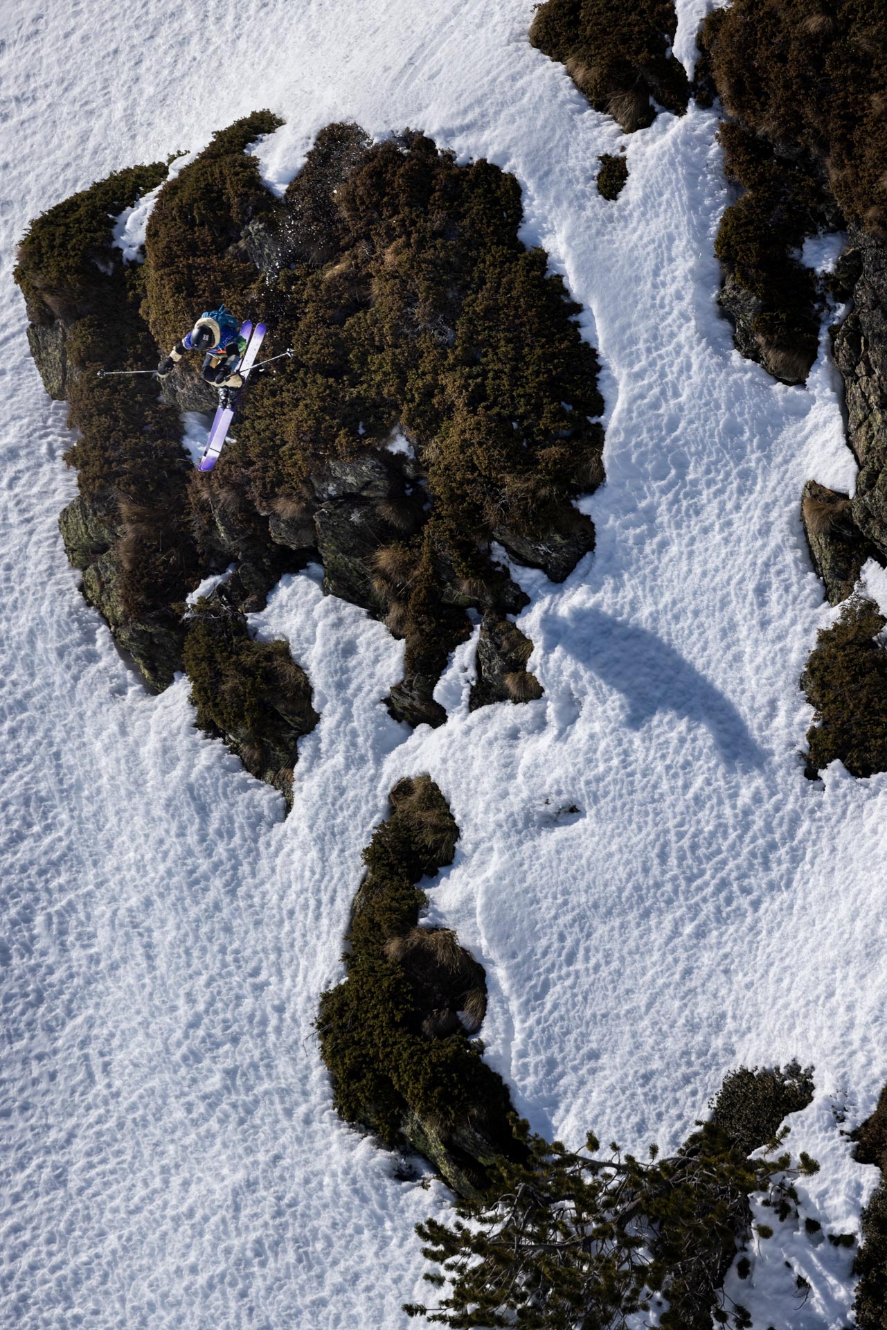 Elisabeth Gerritzen competes in the 2022 Freeride World Tour at Ordino-Arcalis, Andorra.