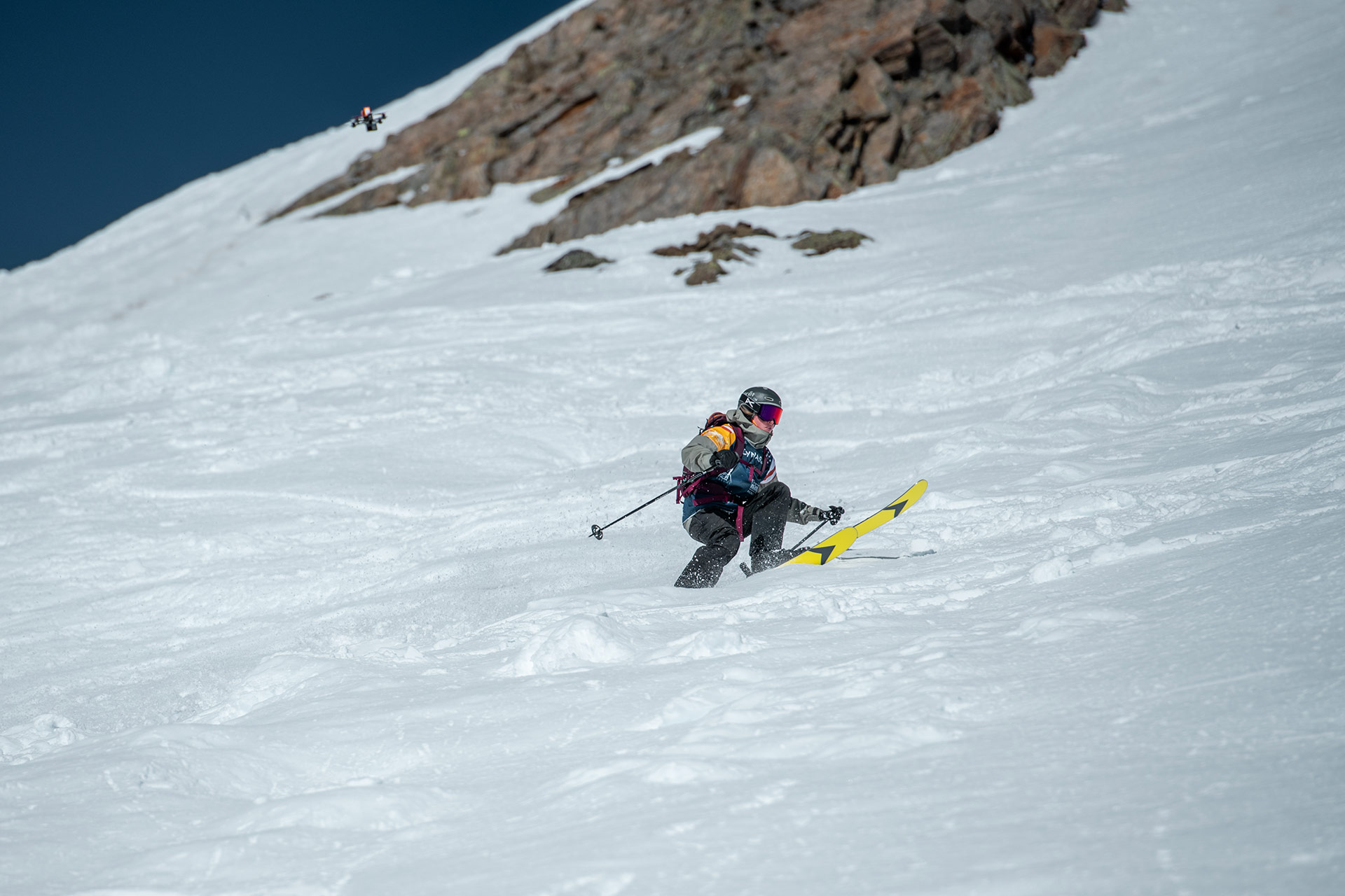 Jenna Meyers competes at the Freeride Junior World Championships in Kappl, Austria