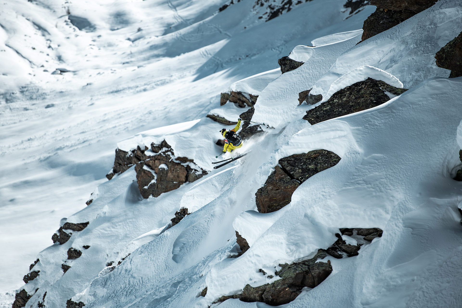 Dillon Hennessy competes at the 2021 Freeride Junior World Championships in Kappl, Austria.