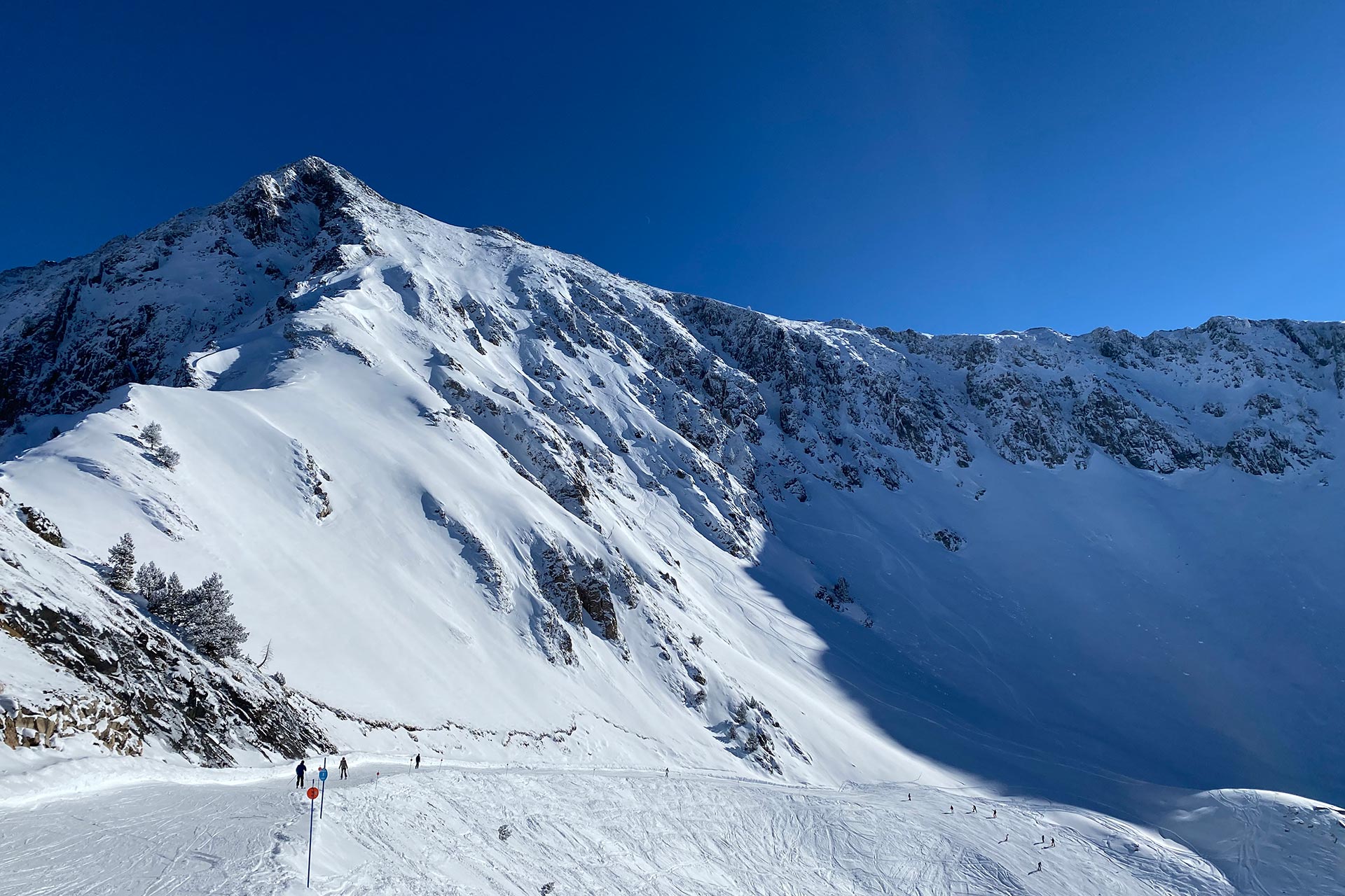 The Baciver face at Baquiera Beret, Spain.