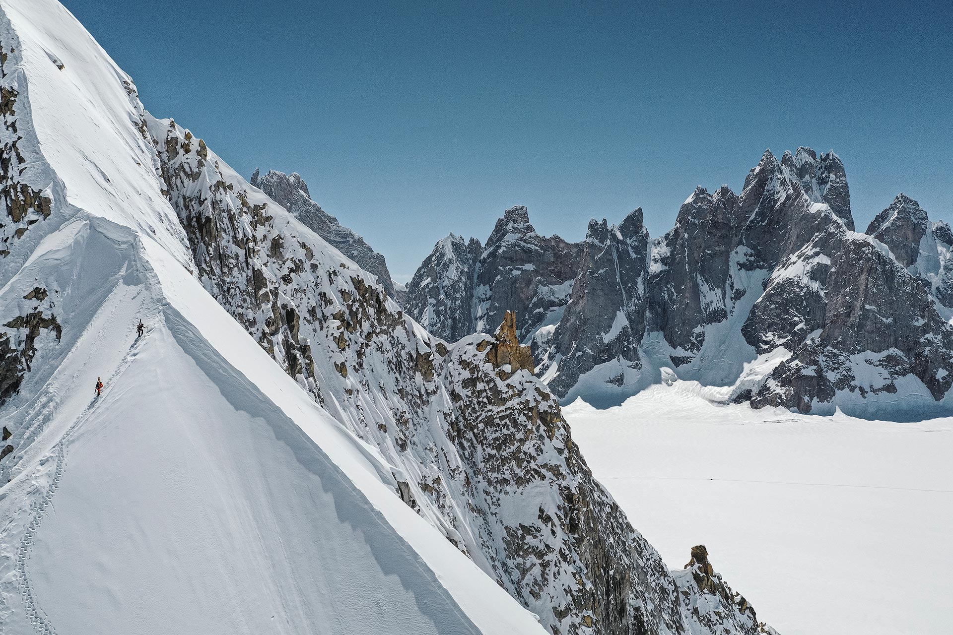 Jeremie Heitz and Sam Anthamatten in Pakistan filming for La Liste: Everything or Nothing.