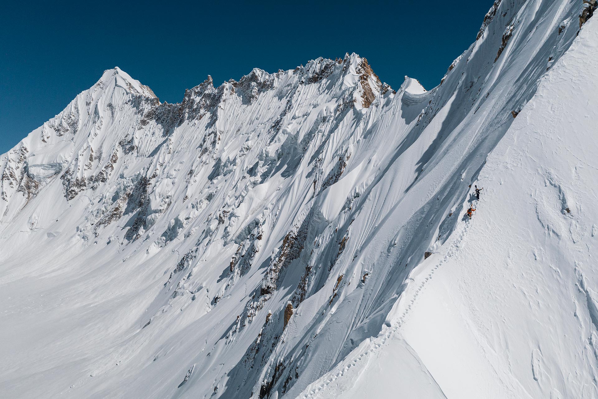 Jeremie Heitz and Sam Anthamatten in Pakistan filming for La Liste: Everything or Nothing.