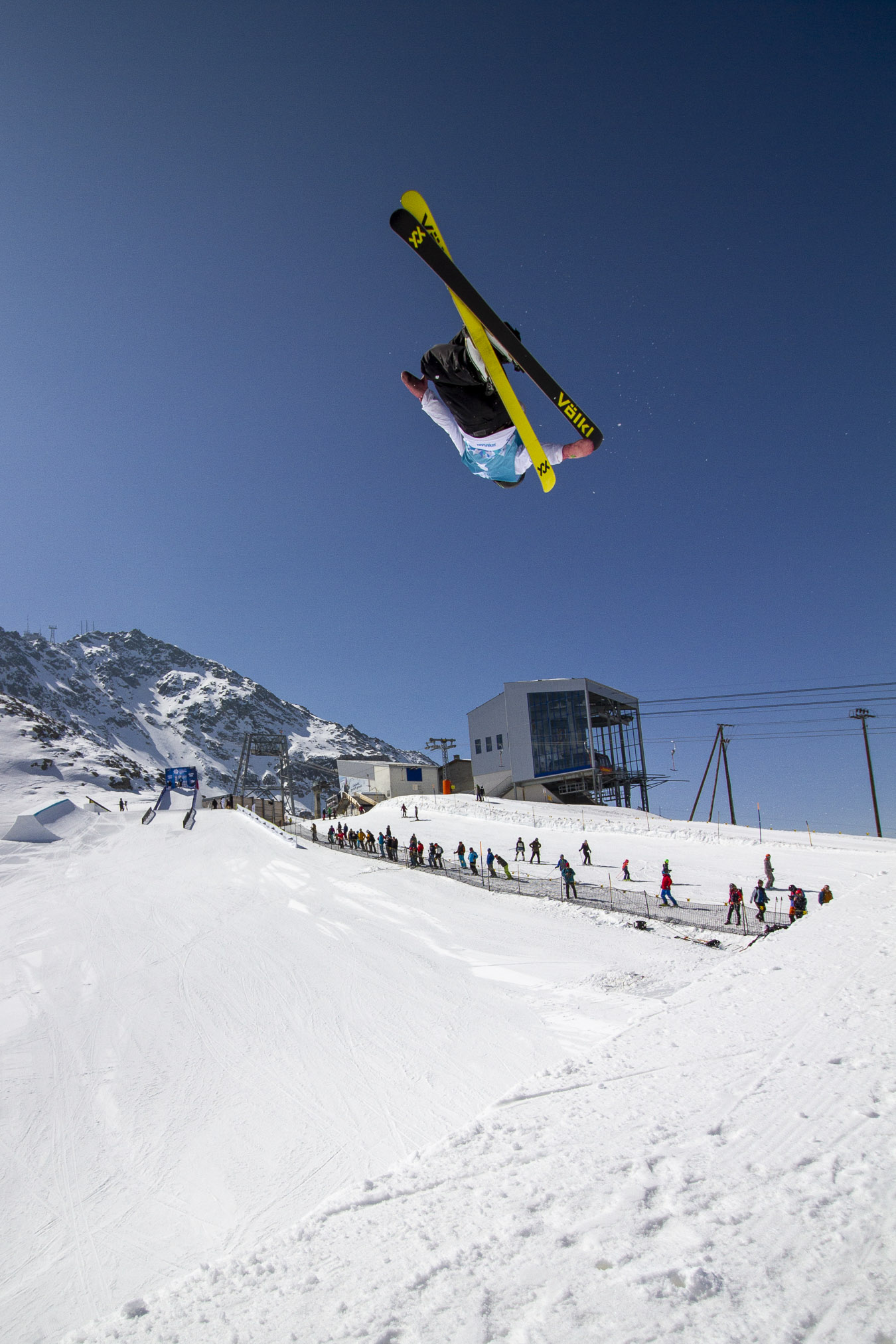 Birk Ruud at the 2022 Freeski World Cup in Corvatsch