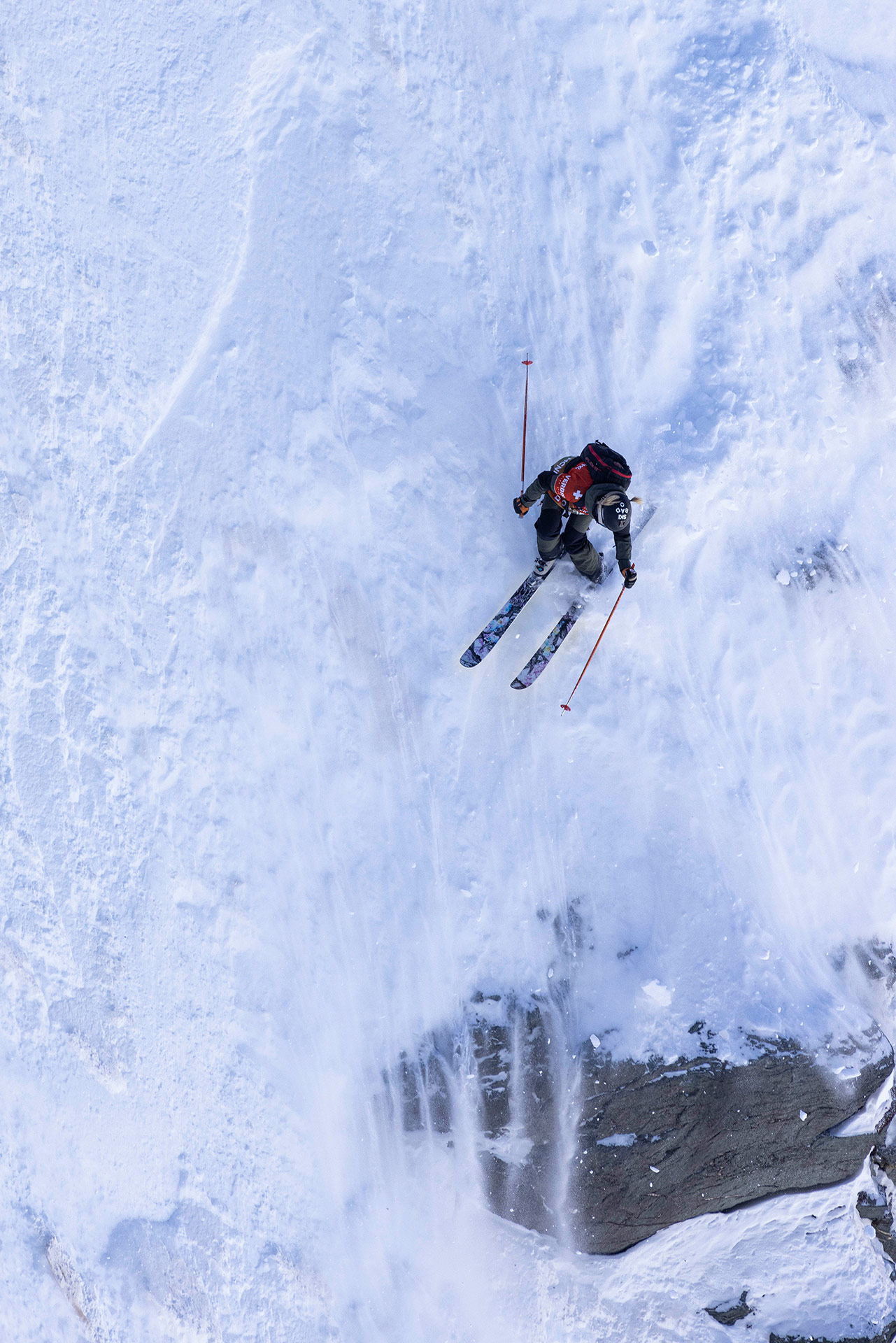 Olivia McNeill at the 2022 Freeride World Tour finals in Verbier