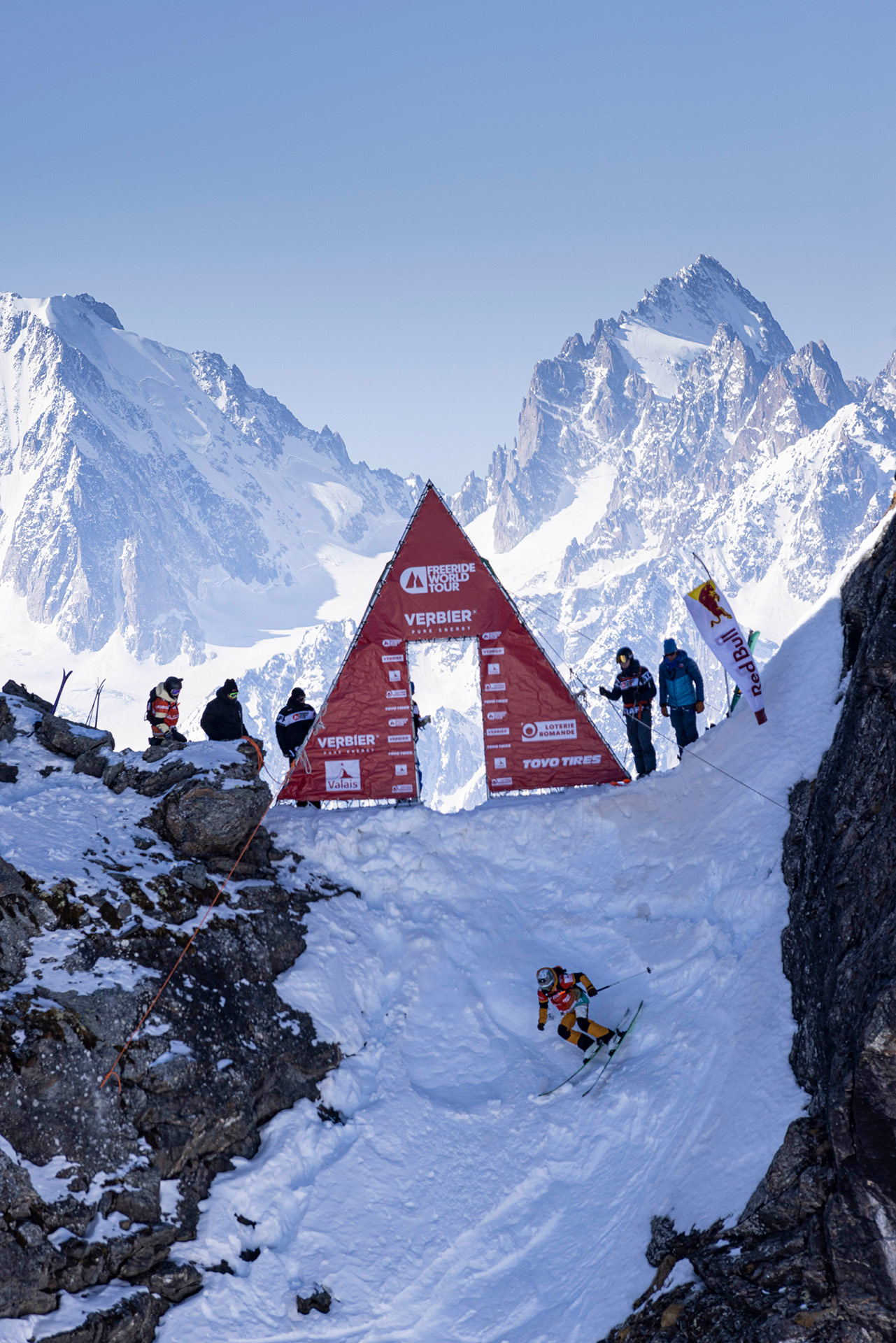 Hedvig Wessel at the 2022 Freeride World Tour finals in Verbier