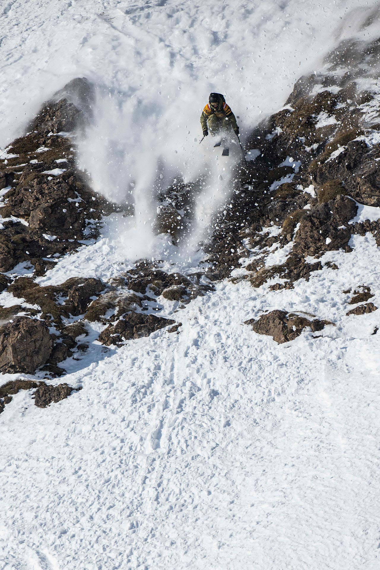 Jess Hotter at the 2022 Freeride World Tour stop in Fieberbrunn, Austria
