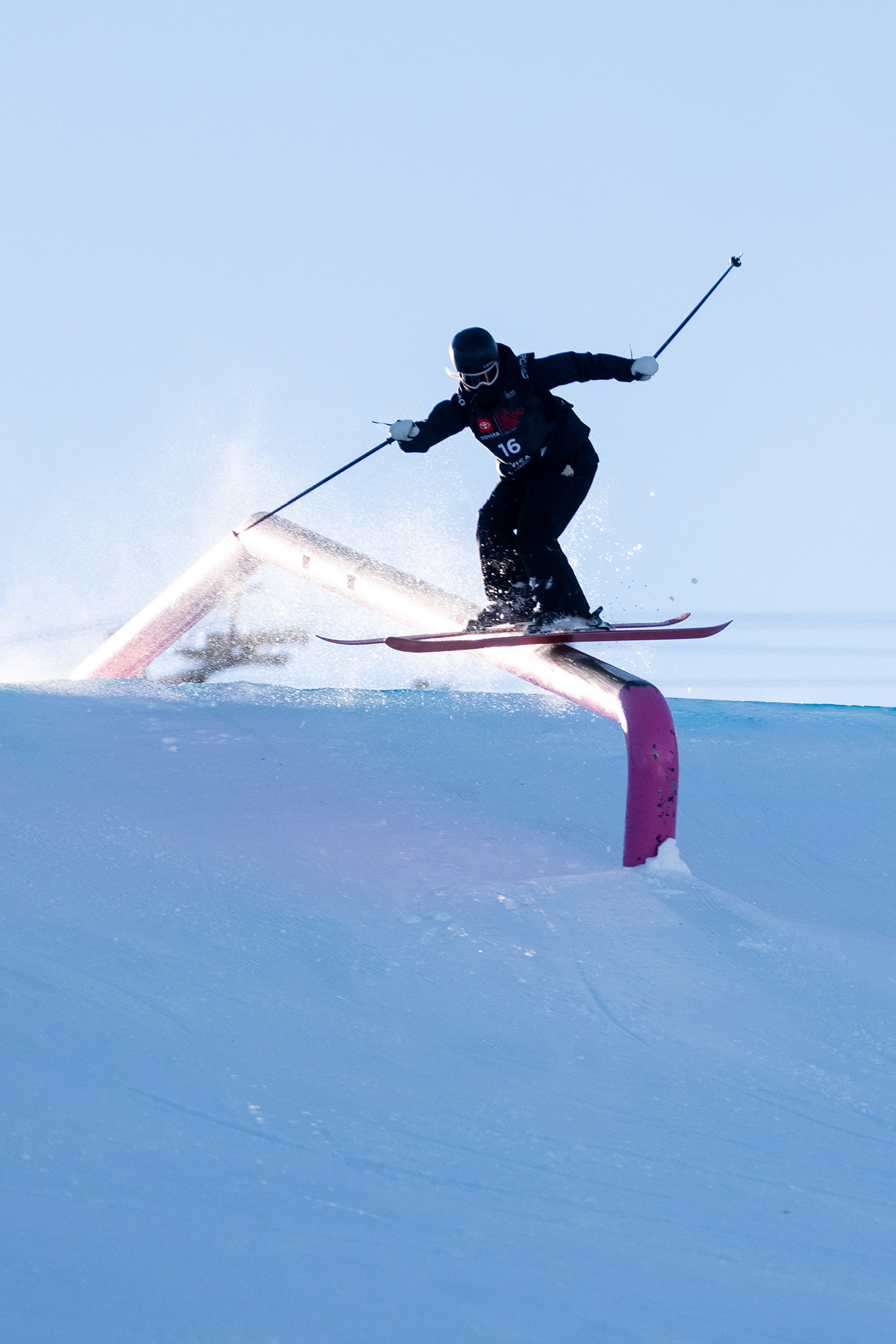 Anni Karava at the 2022 US Grand Prix Slopestyle in Mammoth Mountain, California
