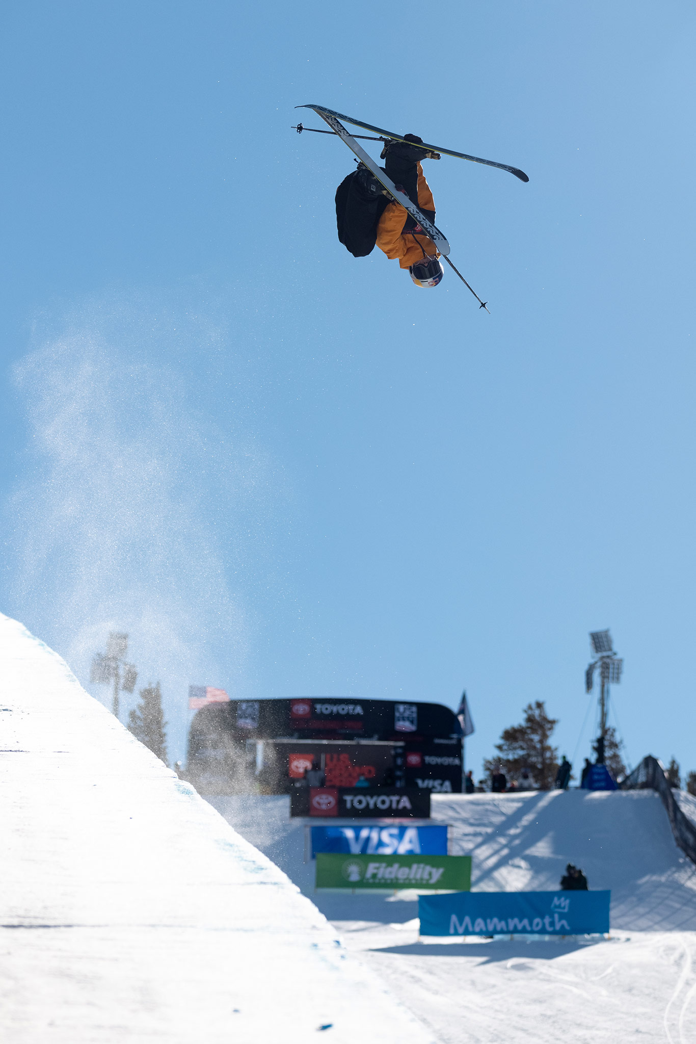 Birk Irving at the 2022 Mammoth U.S Grand Prix Freeski World Cup Halfpipe