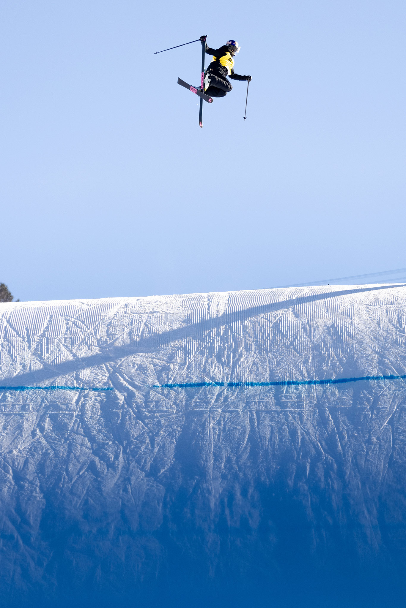 Kelly Sildaru at the 2022 US Grand Prix Slopestyle in Mammoth Mountain, California