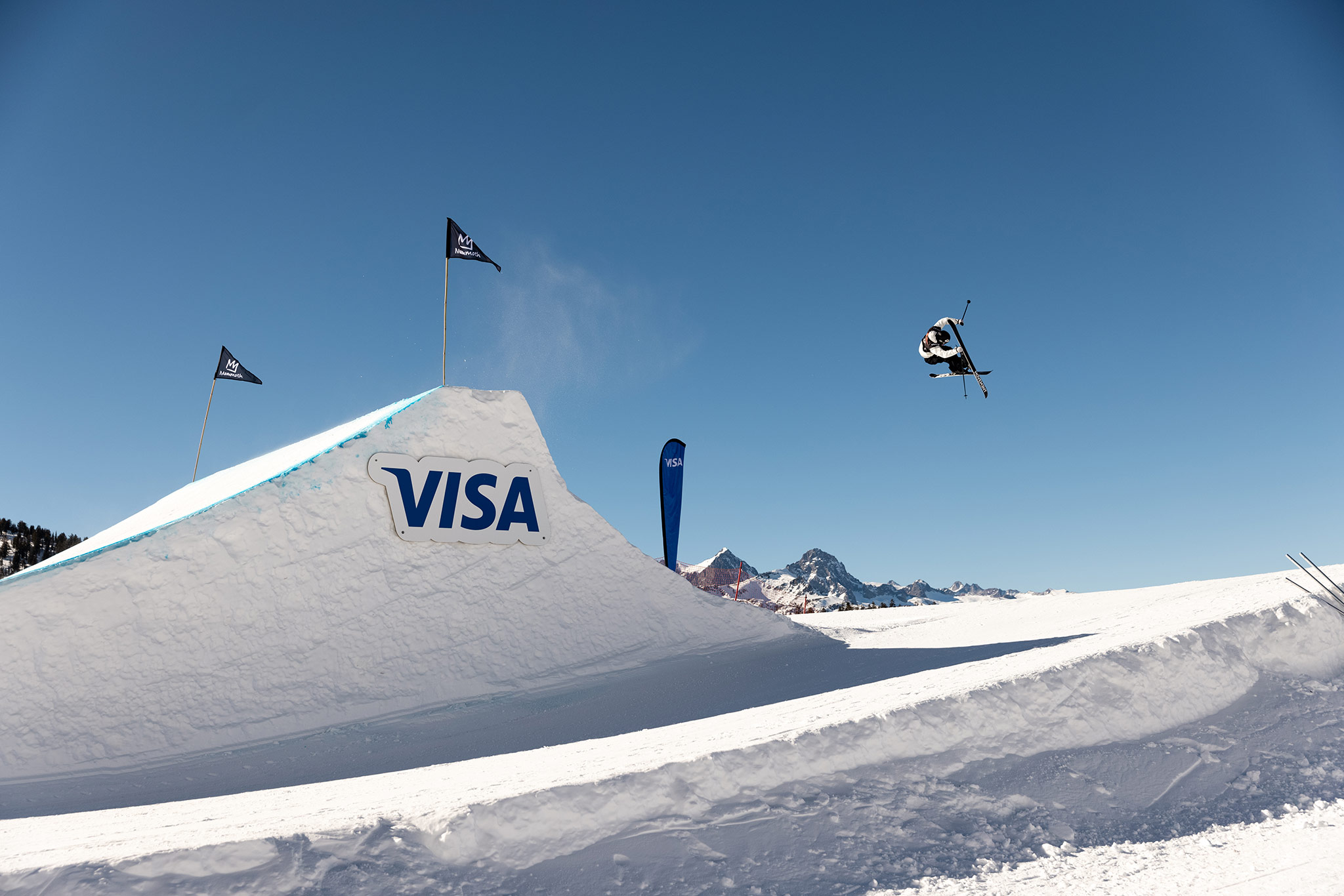 Thibault Magnin at the 2022 US Grand Prix Slopestyle in Mammoth Mountain, California