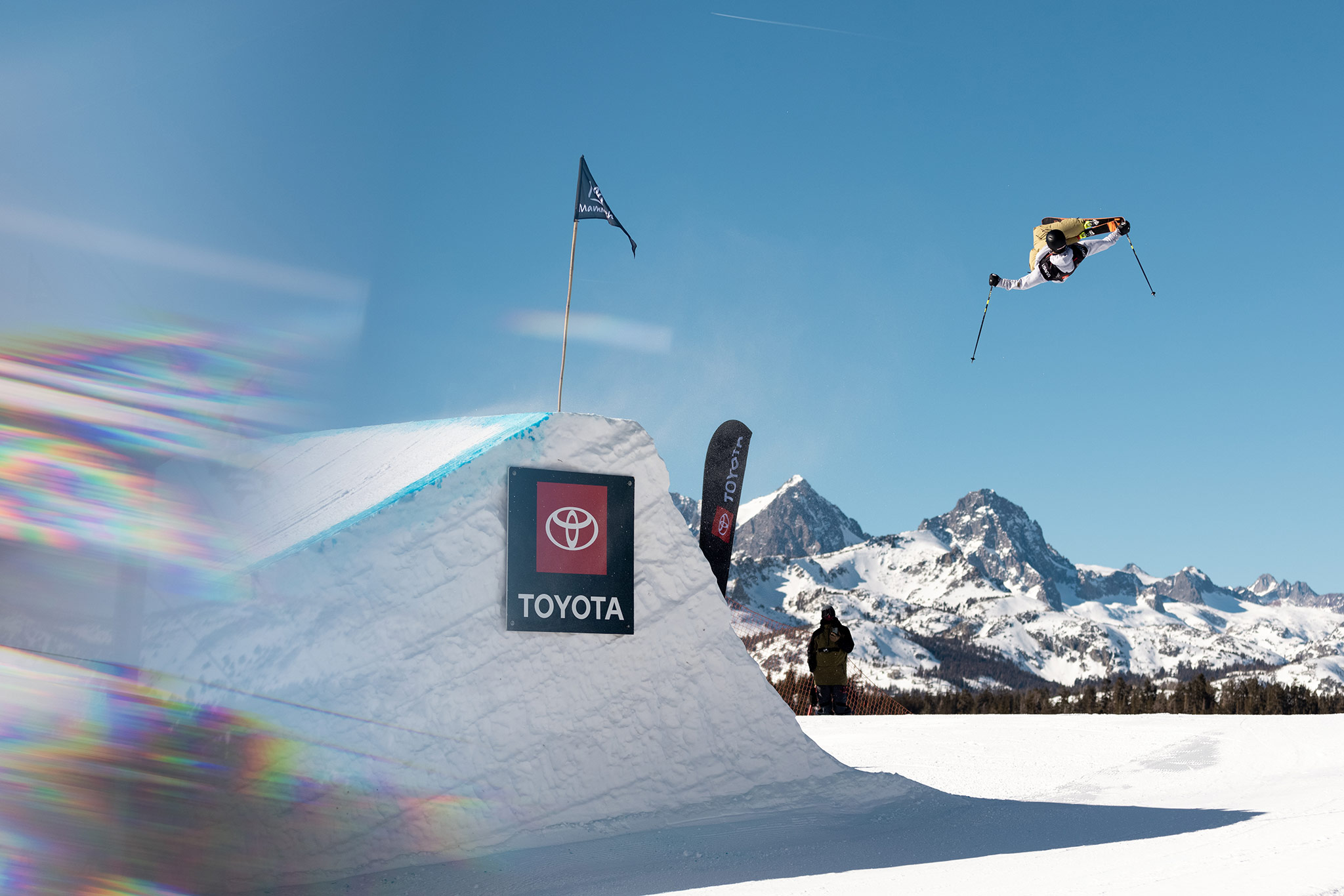 Max Moffatt at the 2022 US Grand Prix Slopestyle in Mammoth Mountain, California
