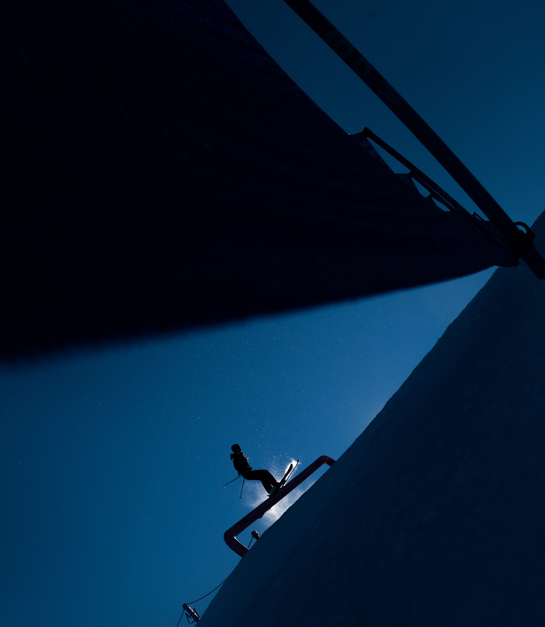 Kateryna Kotsar at the 2022 US Grand Prix Slopestyle in Mammoth Mountain, California