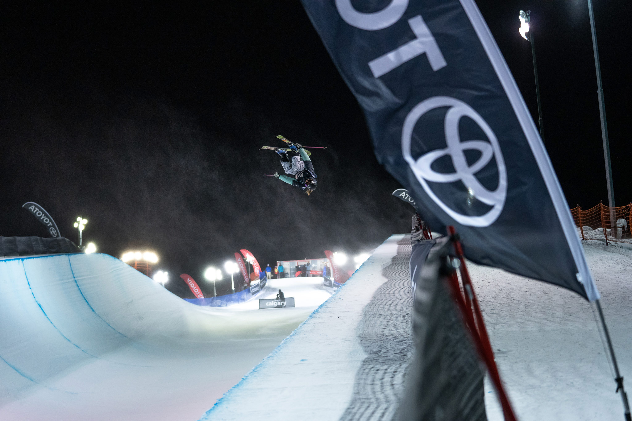 Hanna Faulhaber at Calgary World Cup halfpipe