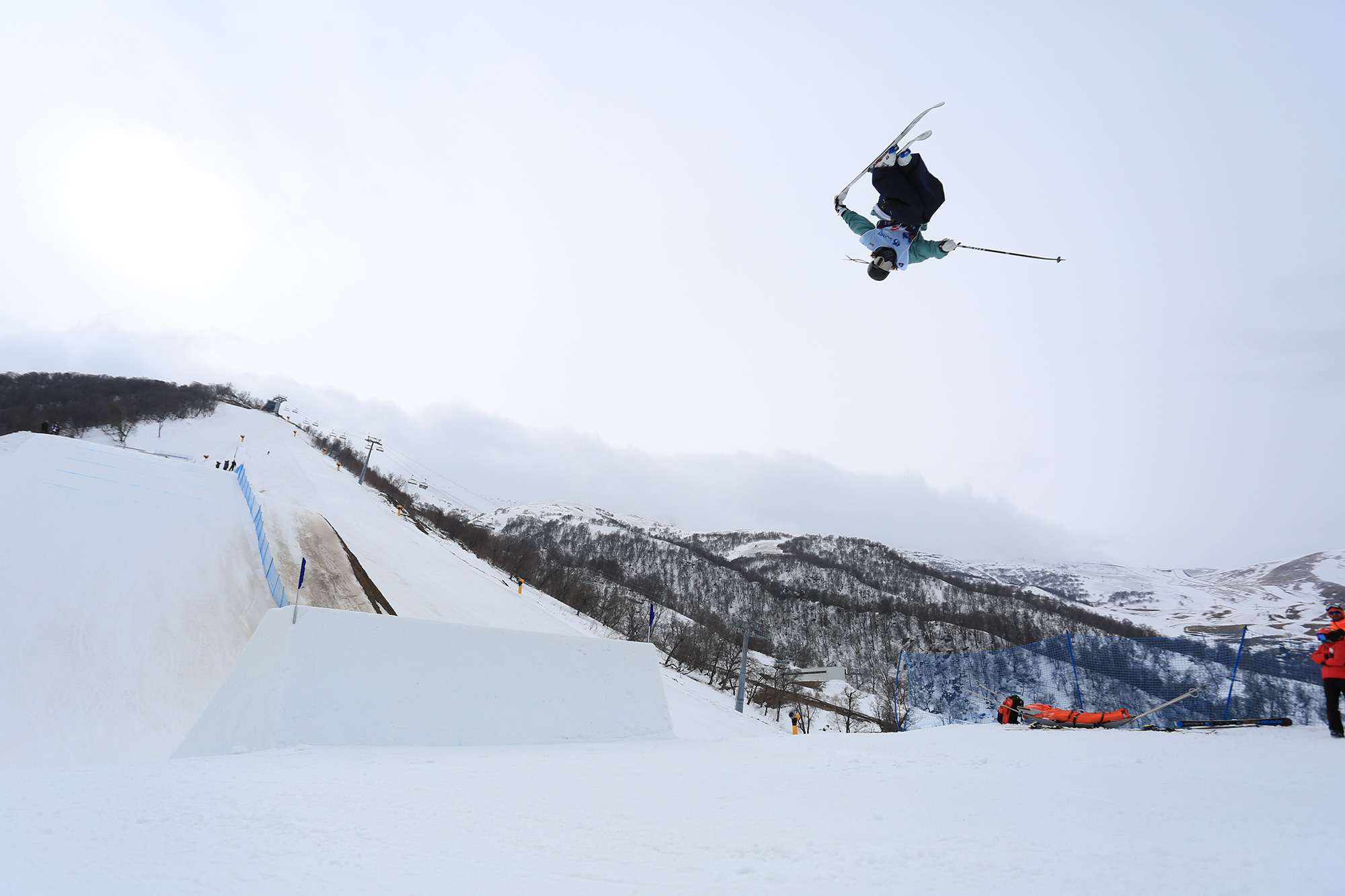 valentin morel at fis world cup slopestyle bakuriani 2022