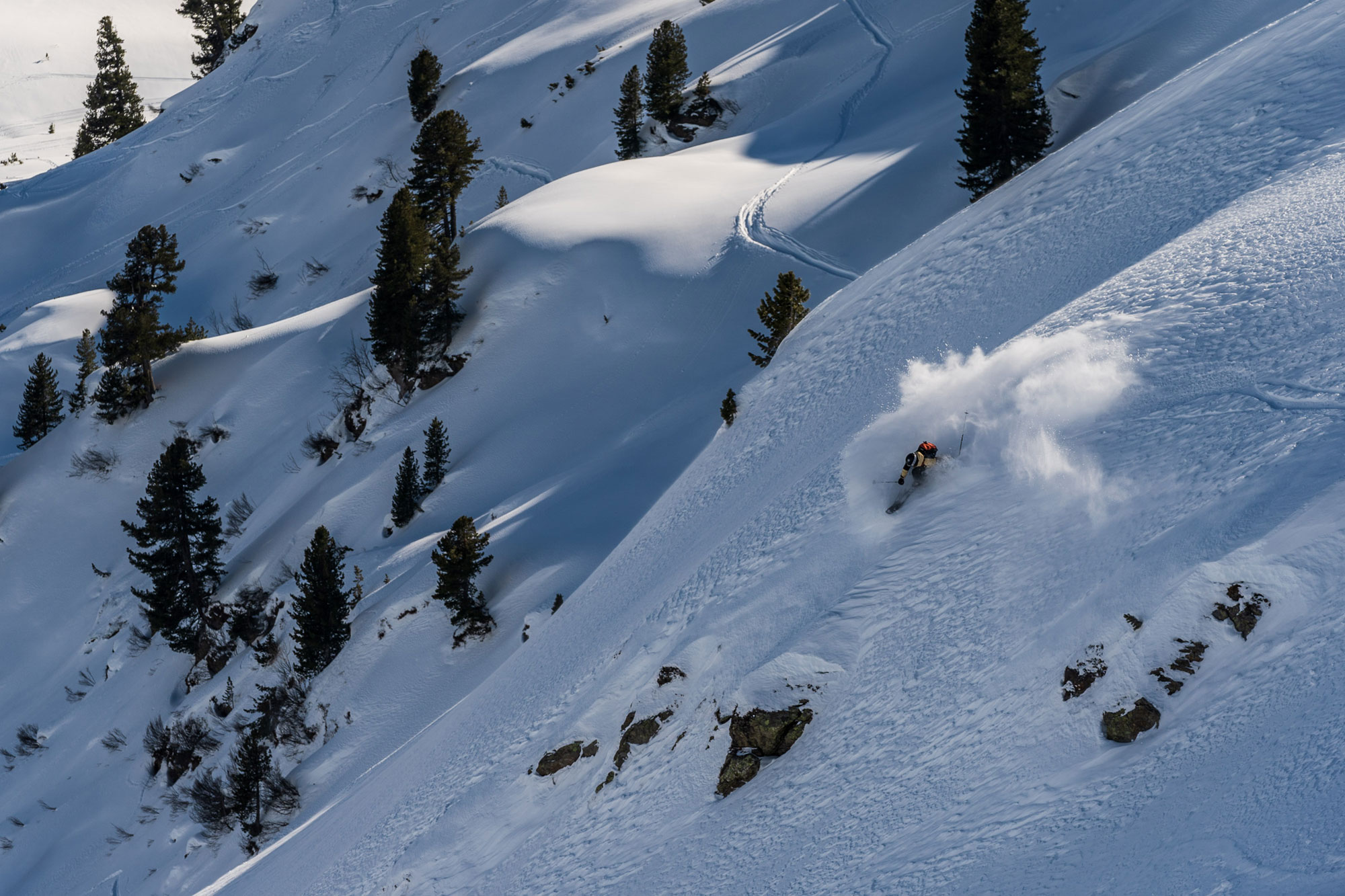 Valentin Rainer skiing in St. Anton
