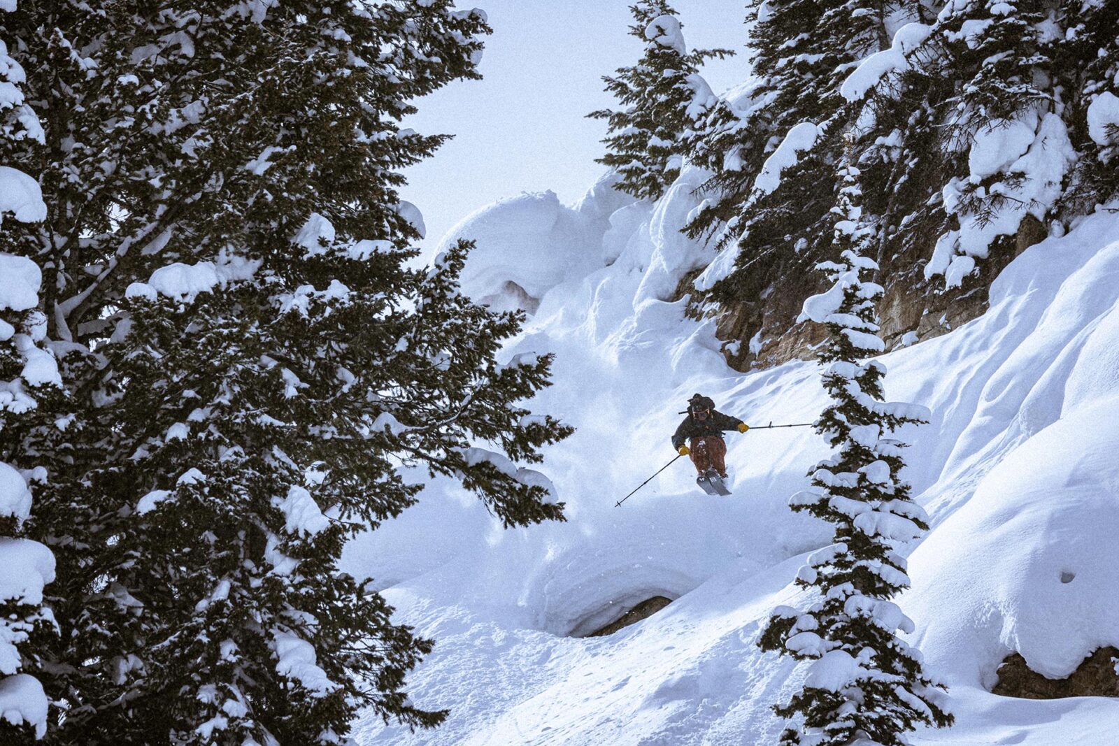 Duncan Adams skiing in Wyoming for Faction Skis Abstract movie