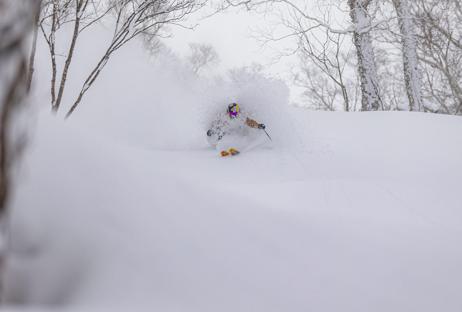 Arianna Tricomi skis powder in Japan for Matchstick Productions' The Land of Giants