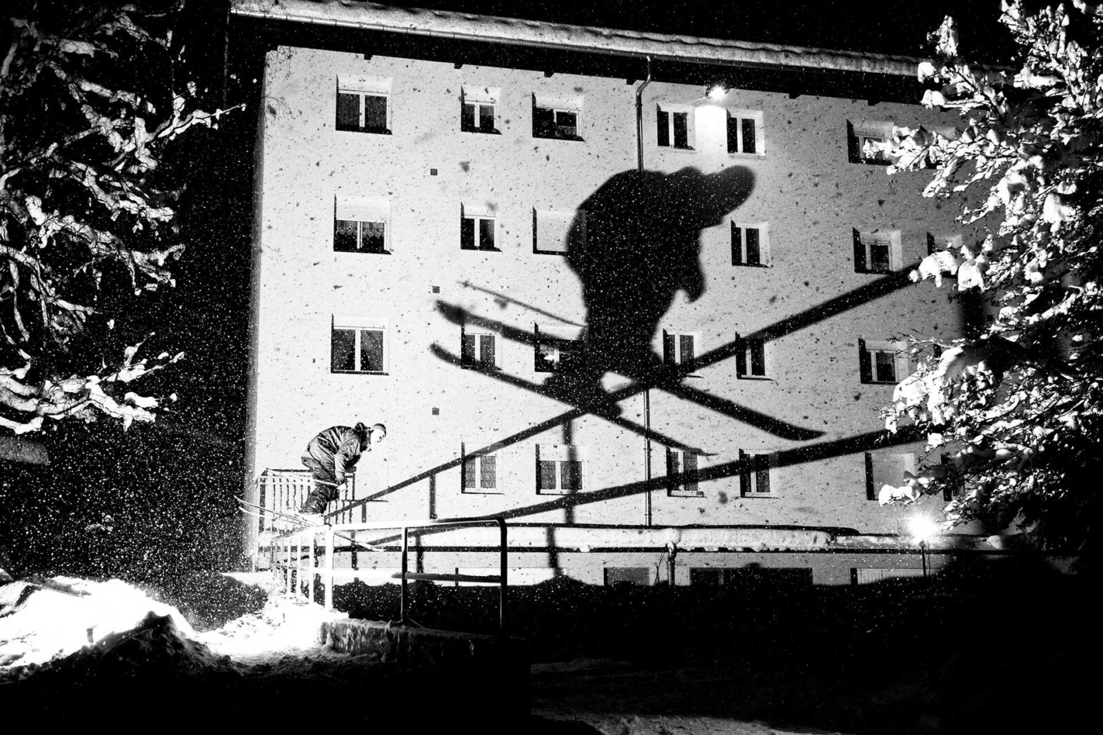 Downdays About Page. Photo by Demian Deschamps, Guillaume Sbrava in Chamonix, France in 2011