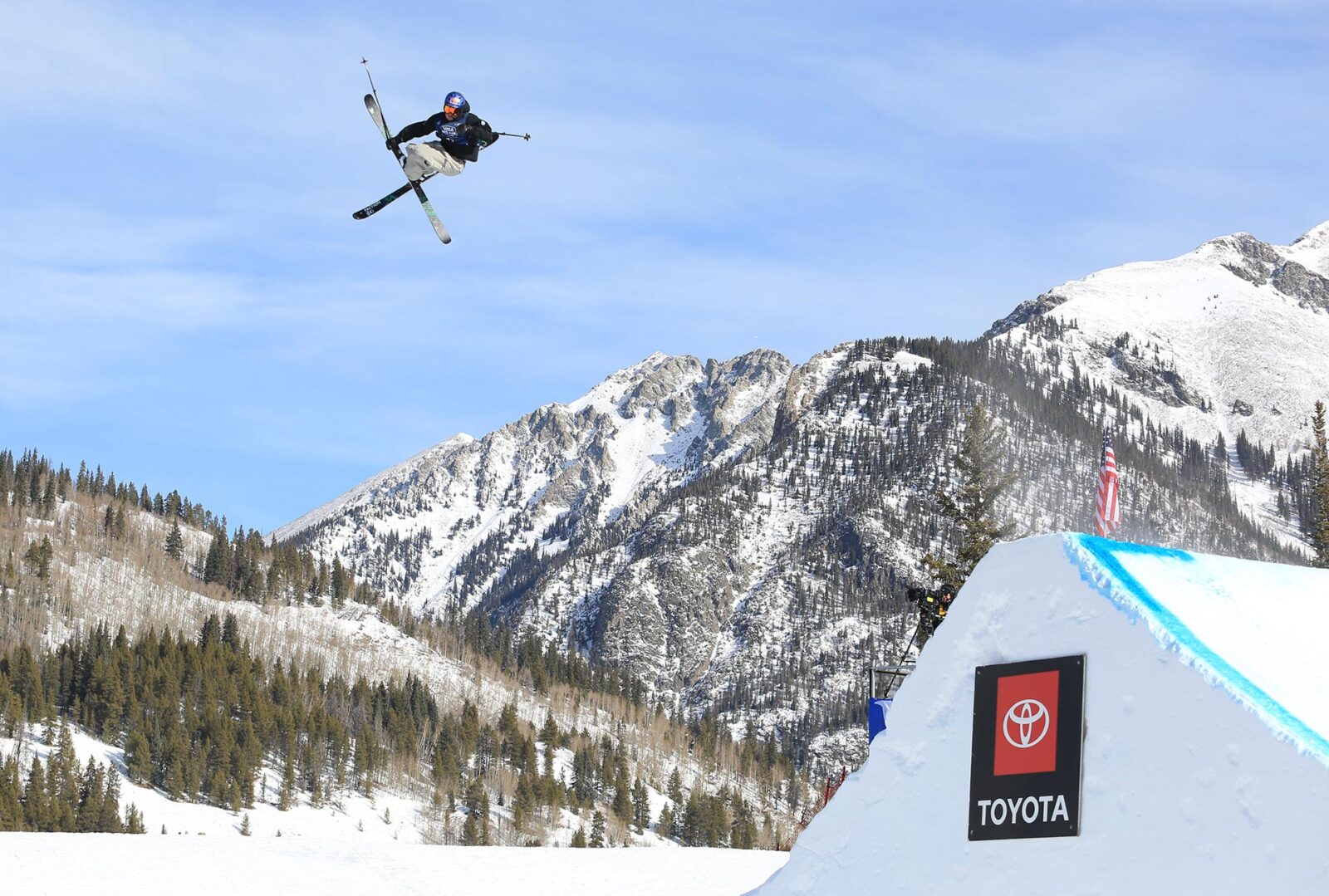 Mac Forehand competes in Big Air at the 2023 U.S. Grand Prix in Copper Mountain, Colorado.