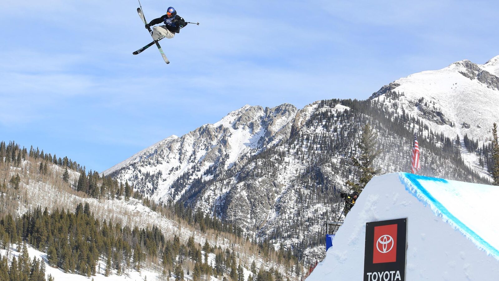 Mac Forehand competes in Big Air at the 2023 U.S. Grand Prix in Copper Mountain, Colorado.