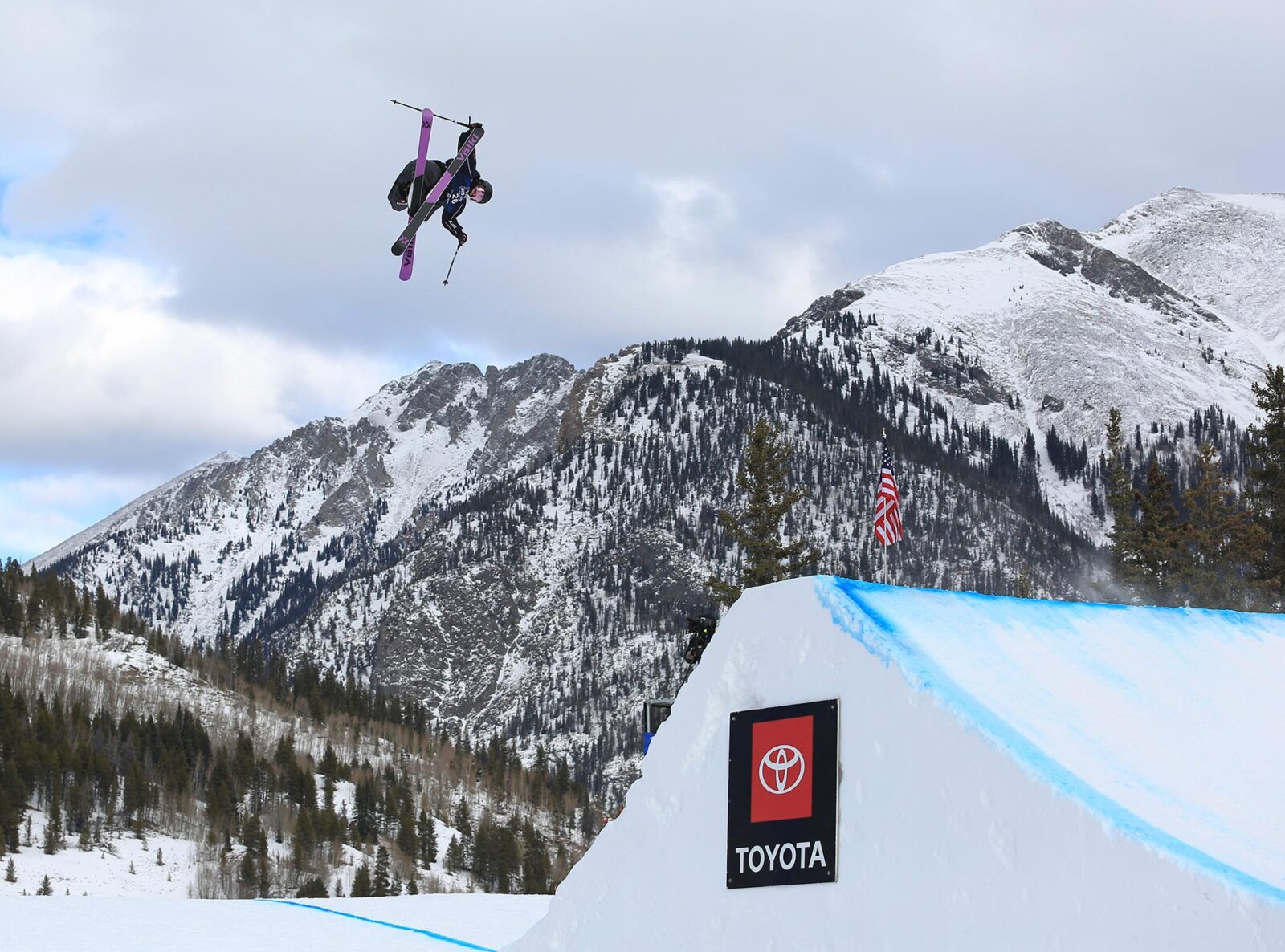 Miro Tabanelli at the 2023 World Cup Big Air in Copper Mountain, Colorado