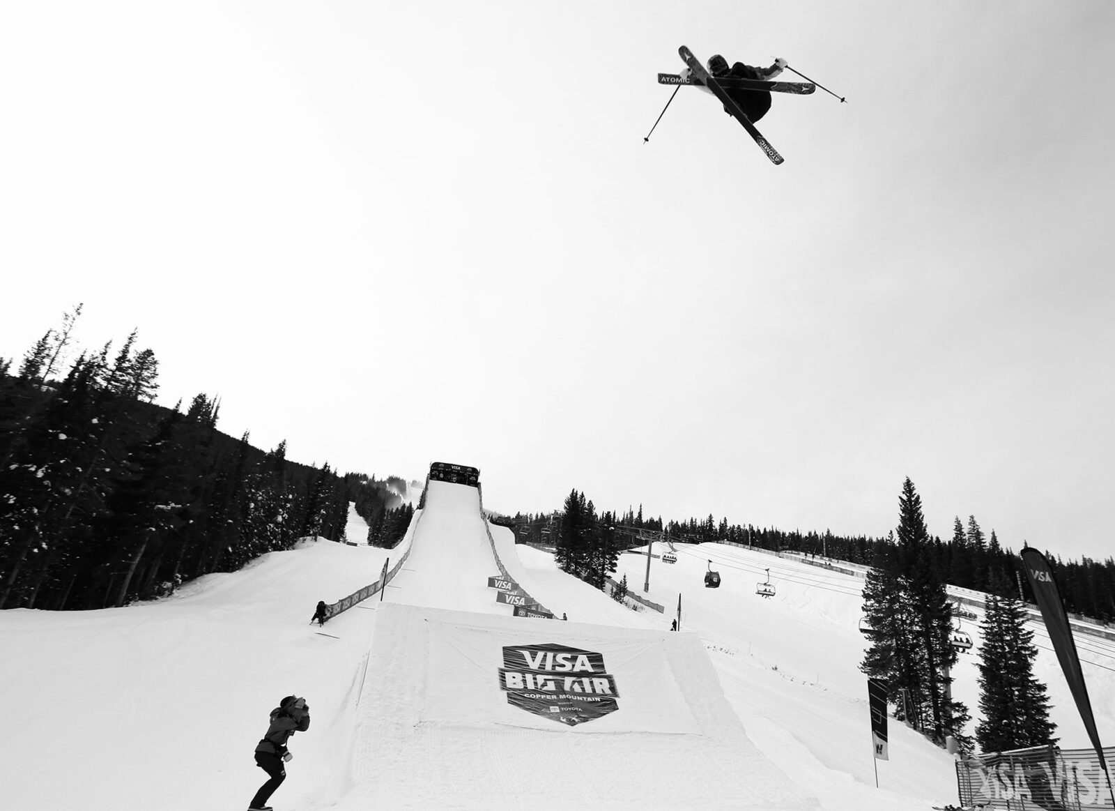 Tess Ledeux competes in Big Air at the 2023 U.S. Grand Prix in Copper Mountain, Colorado