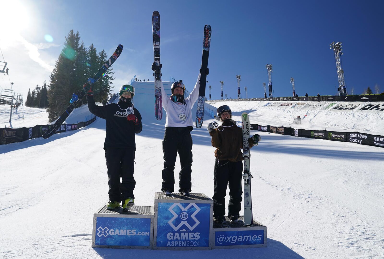 2024 x games womens ski slopestyle podium