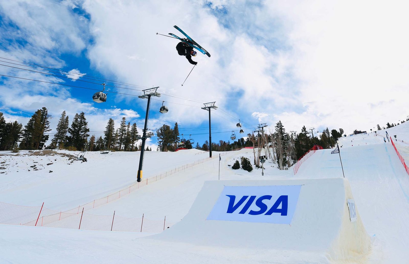 Matej Svancer at the 2024 Mammoth U.S. Grand Prix slopestyle contest.