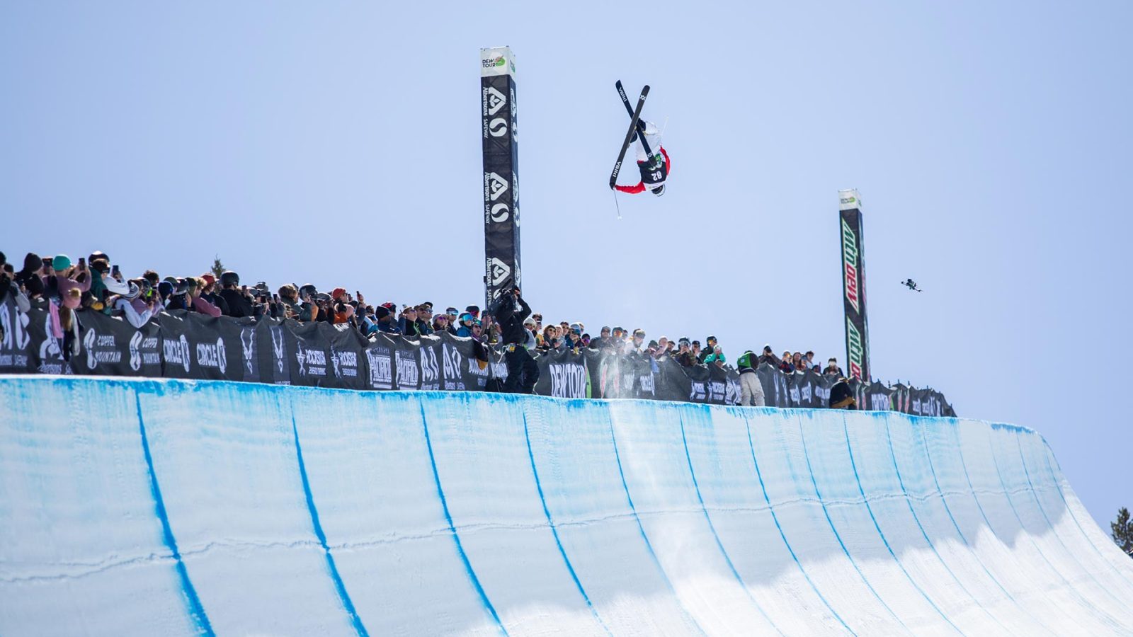 Alex Ferreira at the 2024 Dew Tour halfpipe