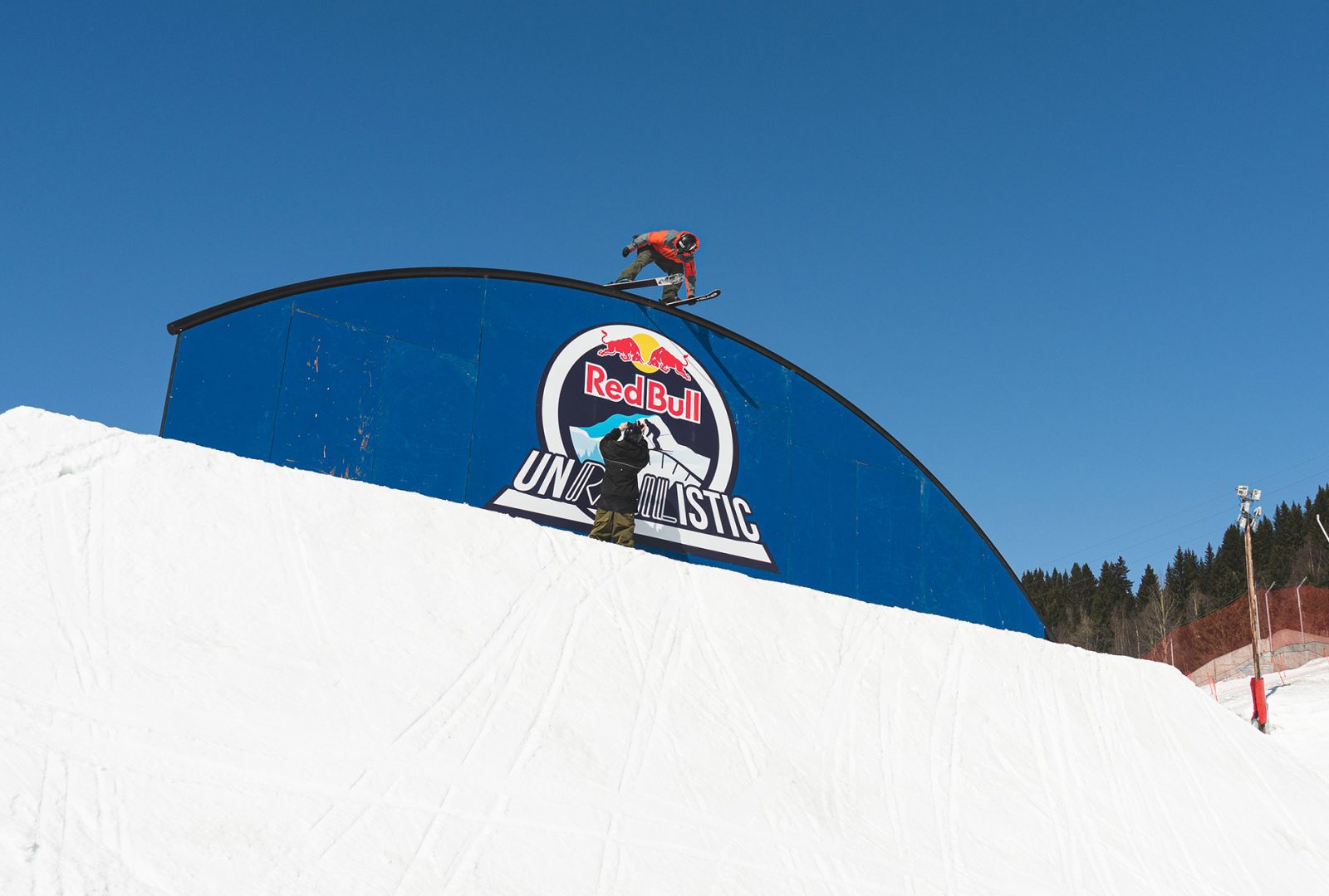 Emil Granbom at Unrailistic in Åre, Sweden on April 22, 2024