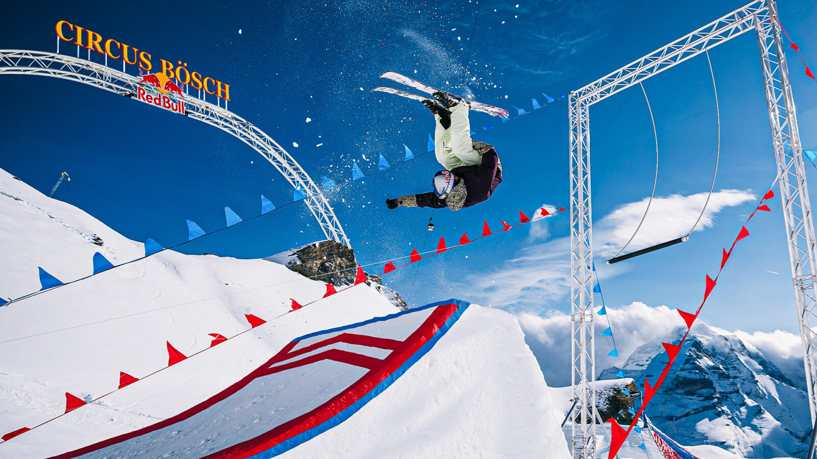 Skiing Circus Tricks with Fabian Bösch