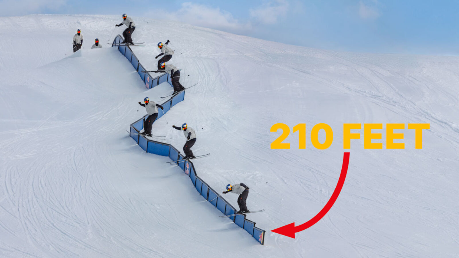 Is this the world's hardest rail on skis?