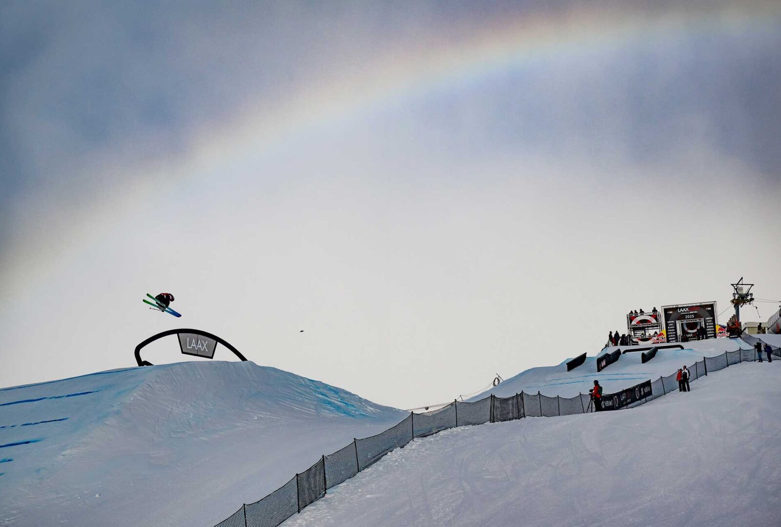 Mac Forehand at the 2025 Laax Open Men's Slopestyle Finals