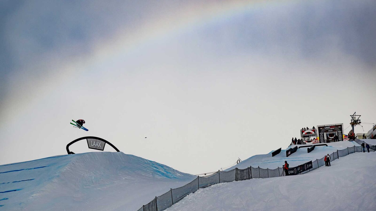 Mac Forehand at the 2025 Laax Open Men's Slopestyle Finals