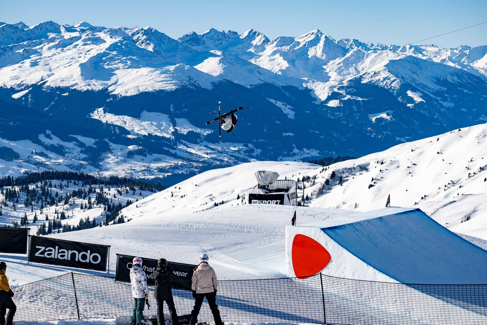 Andri Ragettli at the 2025 Laax Open Men's Slopestyle Finals