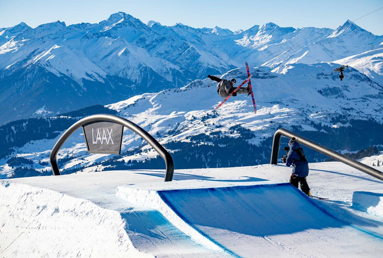 Colin Wili at the 2025 Laax Open Men's Slopestyle Finals