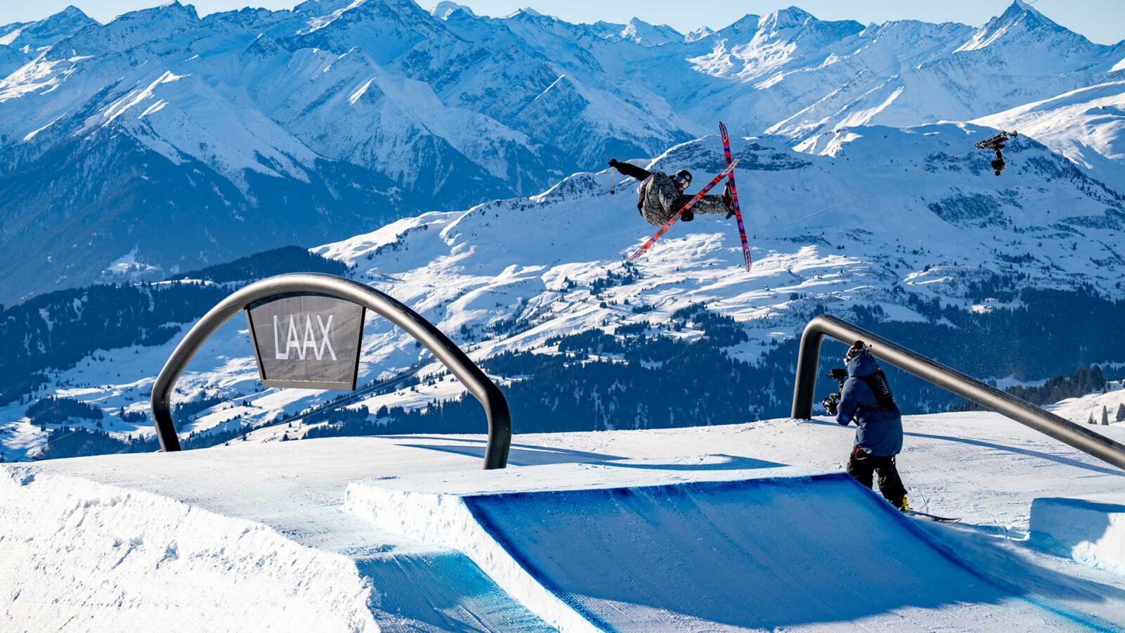 Colin Wili at the 2025 Laax Open Men's Slopestyle Finals