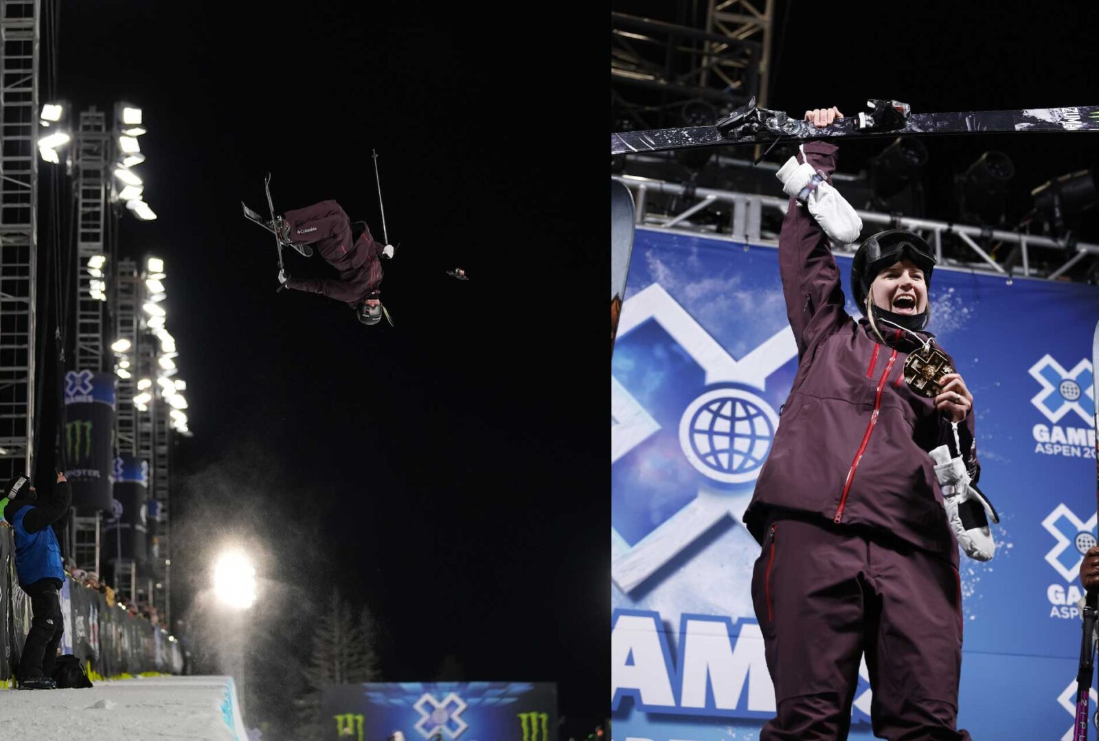 Cassie sharpe at the 2025 winter x games in aspen colorado