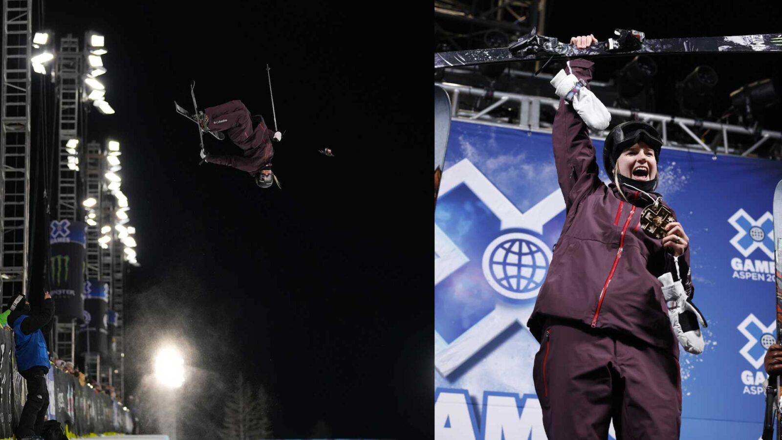 Cassie sharpe at the 2025 winter x games in aspen colorado