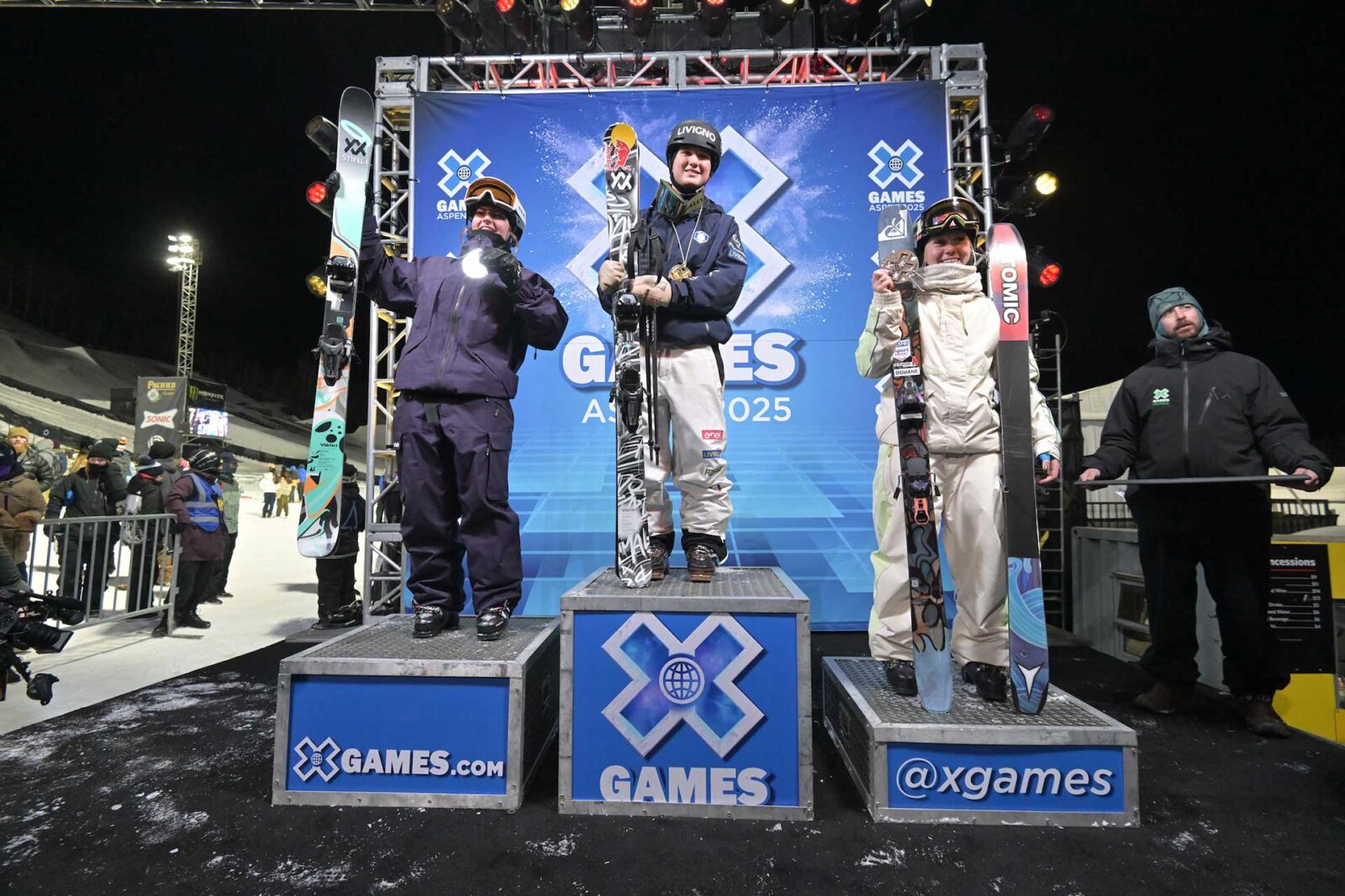 x games womens ski big air podium 2025