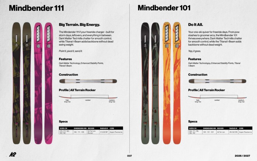 Gear Spotlight: K2 Mindbender Collection 2026/27 | Downdays